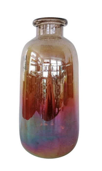 ORANGE / PURPLE VASE - AMBER