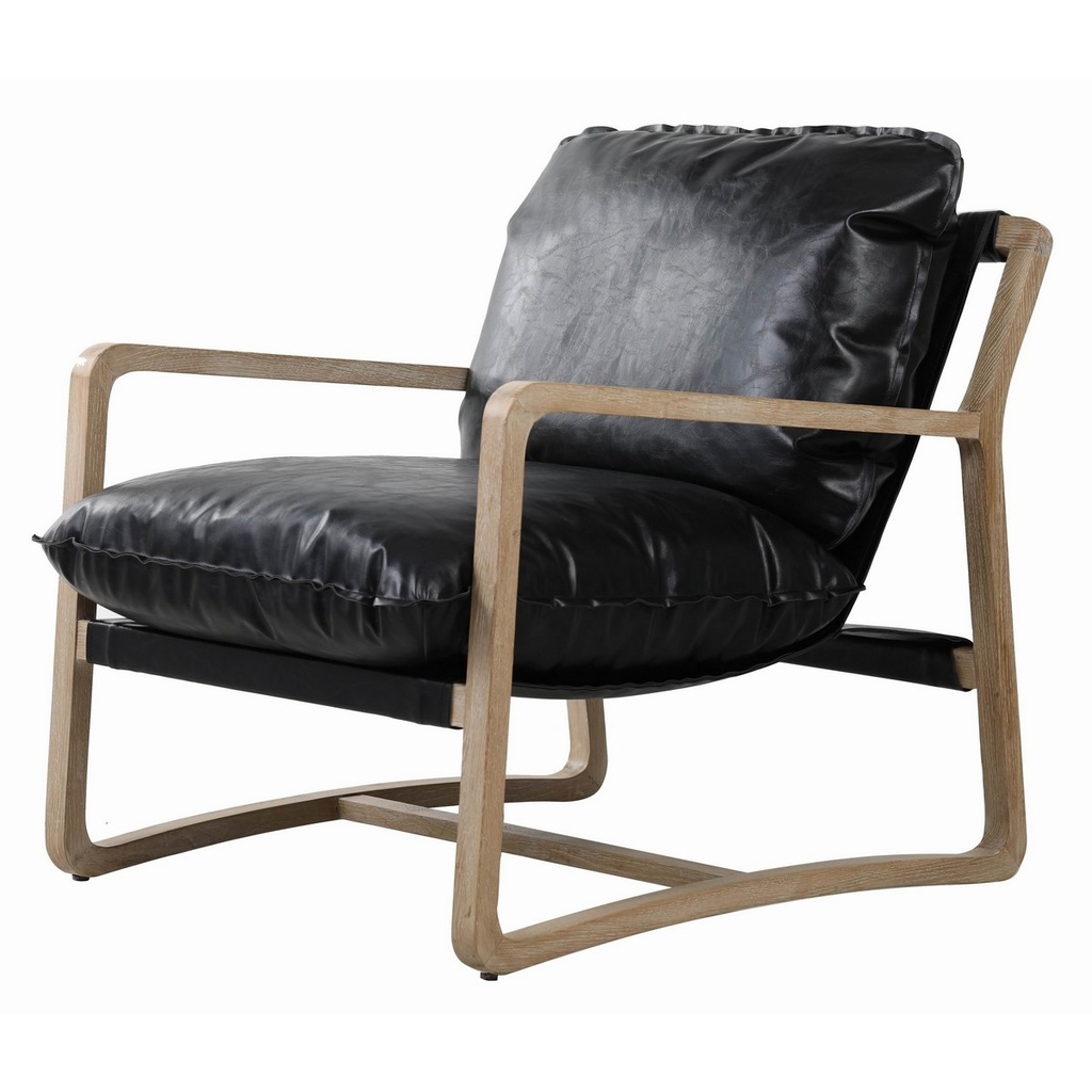 ACCORD RELAX CHAIR - OAK & PU