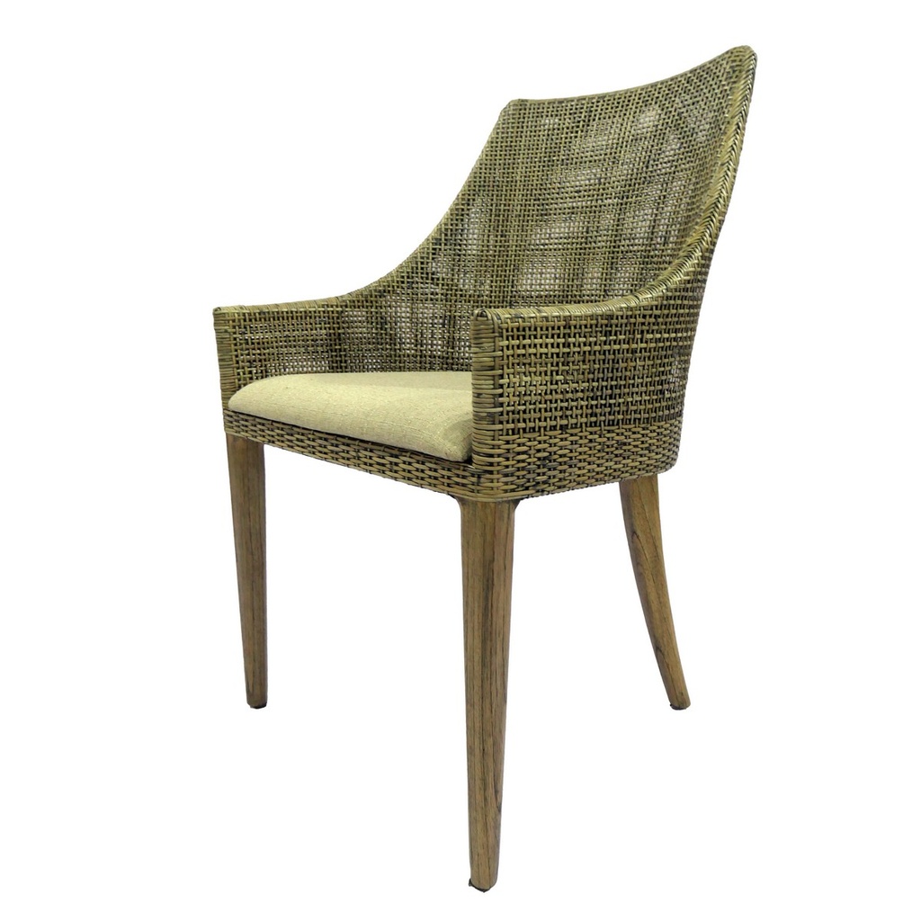CANGGU ARMCHAIR - SMOKE & OATMEAL