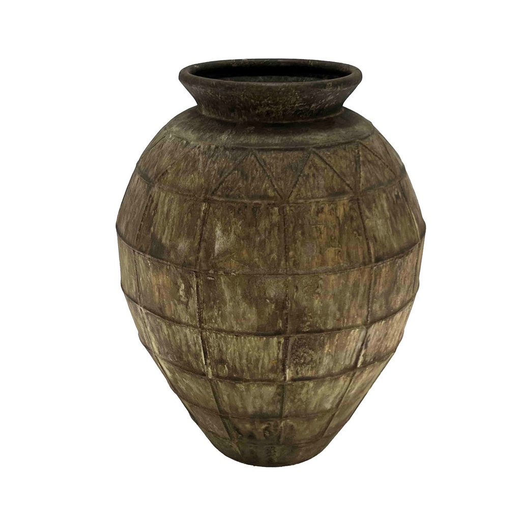 ANTIQUE METAL URN