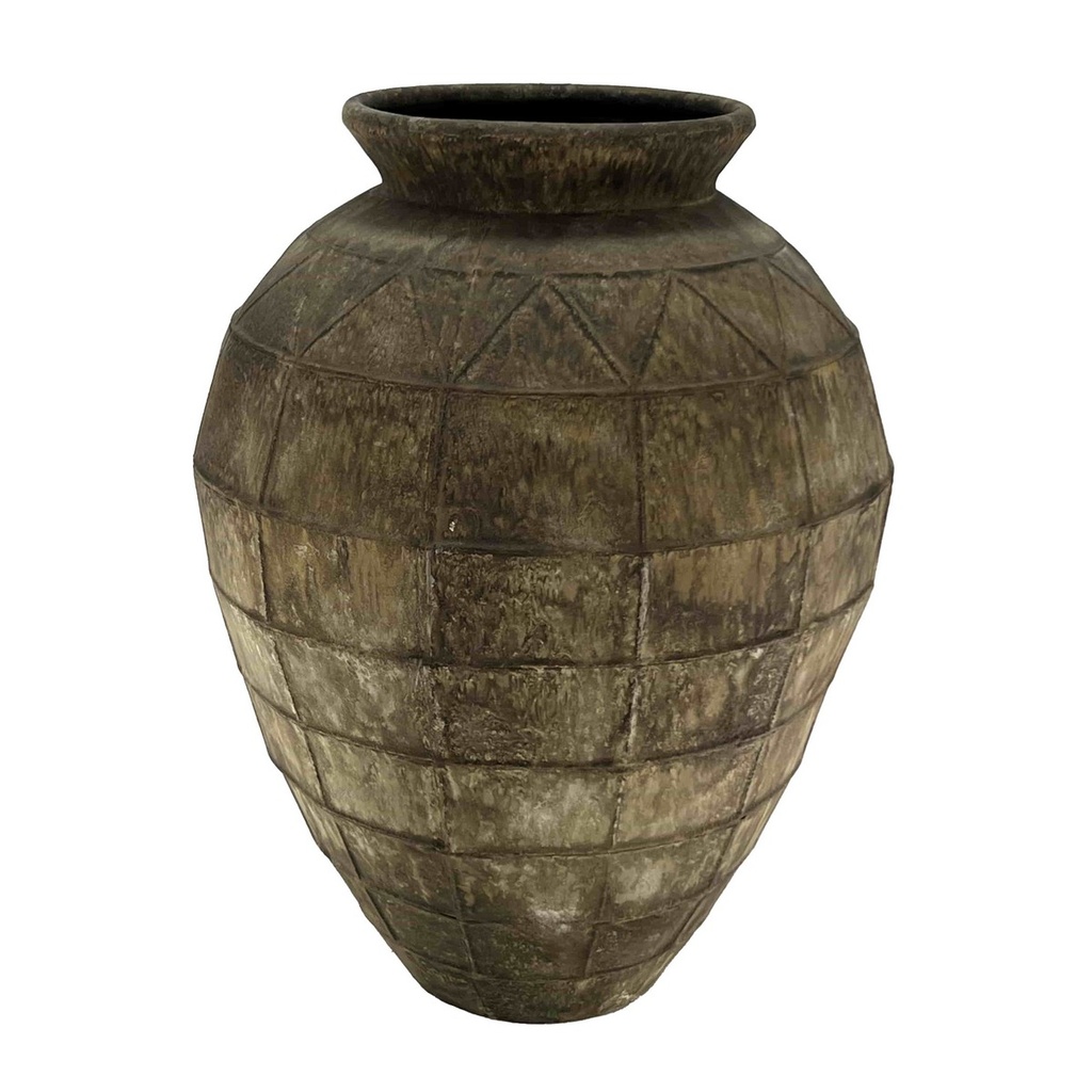ANTIQUE METAL URN