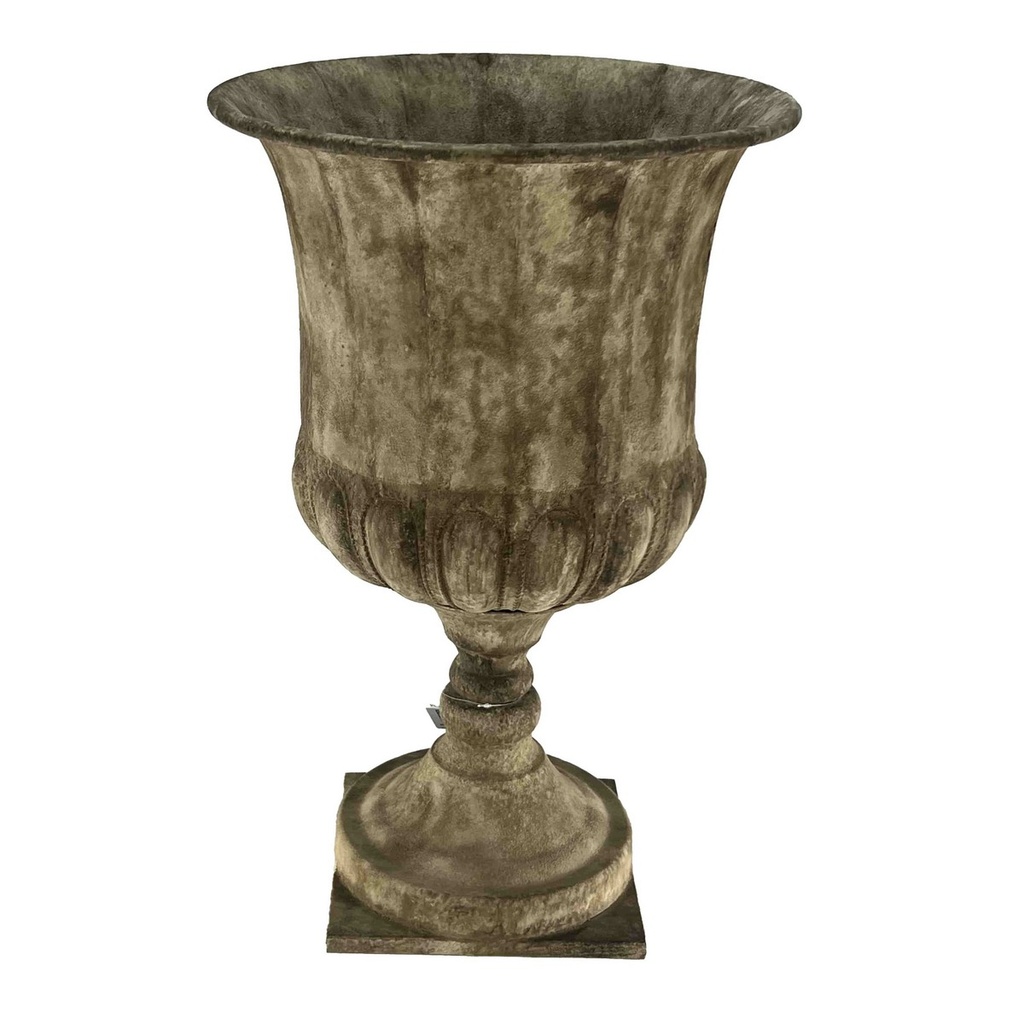 ANTIQUE METAL URN