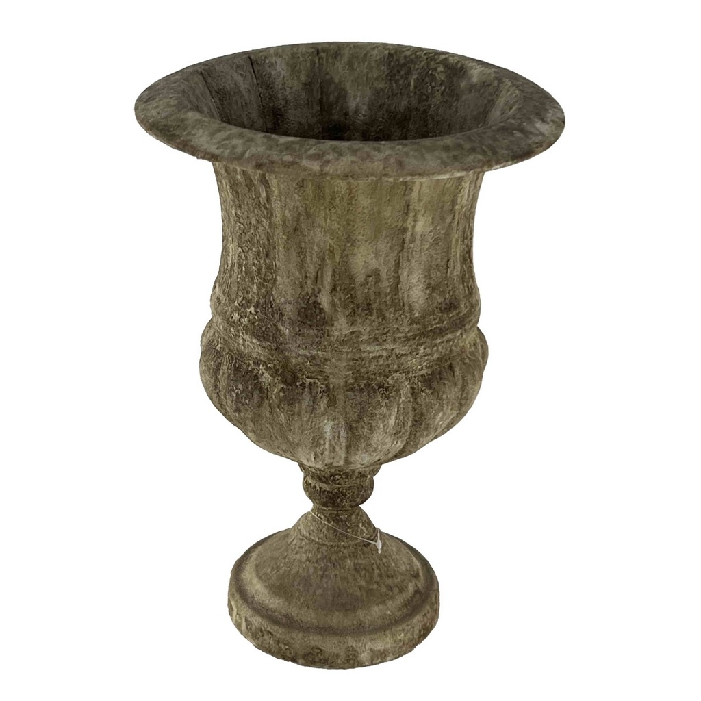 ANTIQUE METAL URN