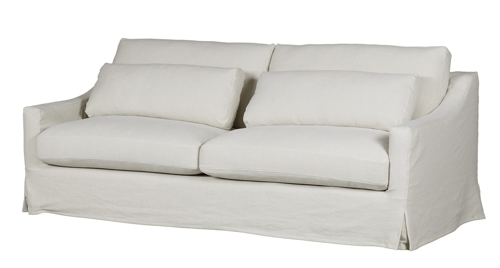 SLIP COVER - SALT & PEPPER - HAMPTON 3.5