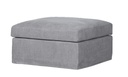 SLIP COVER - COOL GREY - OTTOMAN