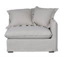 OASIS WASHED LINEN DREAM SOFA RIGHT - NATURAL 100% BELGIAN LINEN