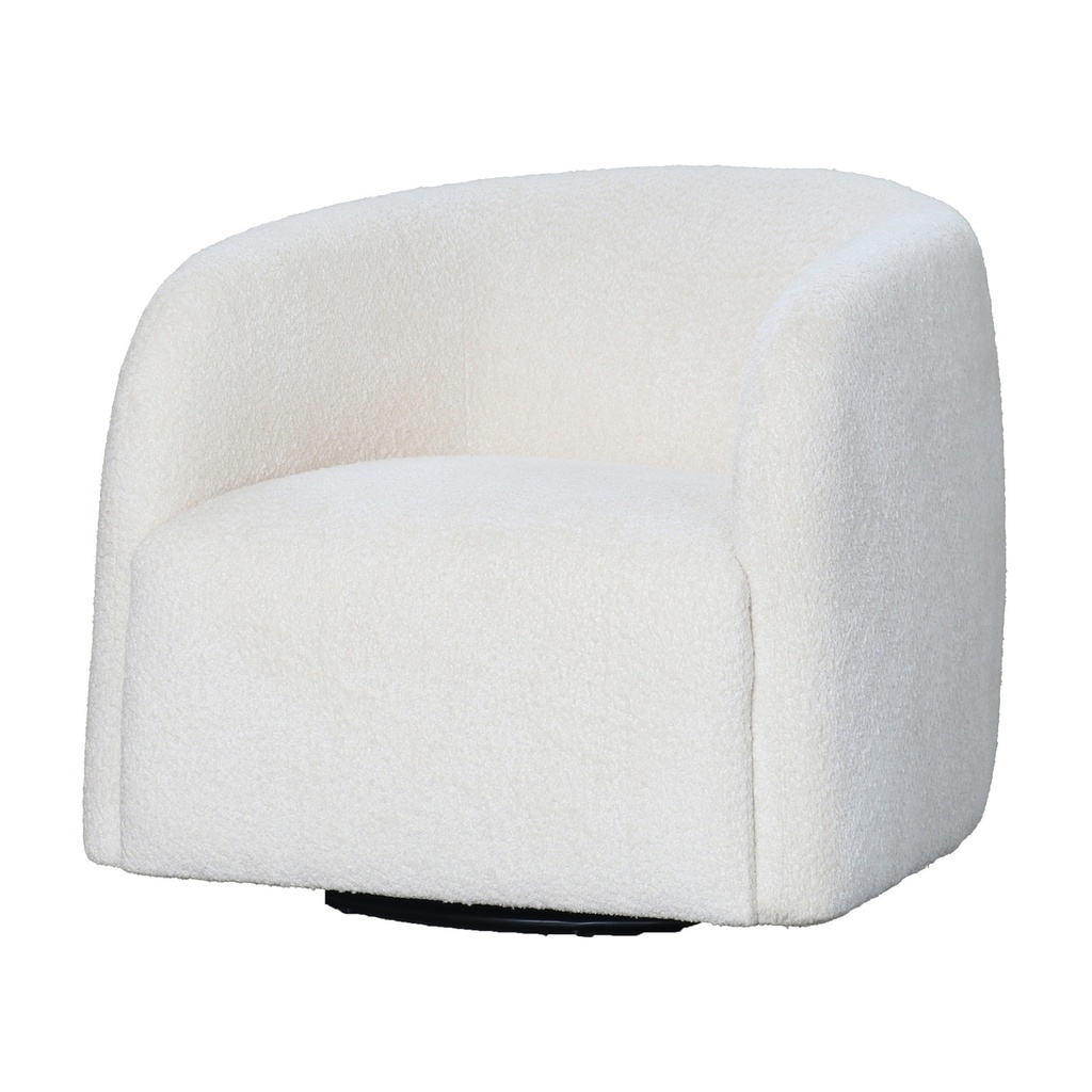 CASPER SWIVEL CHAIR IN BOUCLE - NATURAL