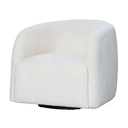 CASPER SWIVEL CHAIR IN BOUCLE - NATURAL