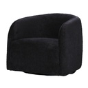 CASPER SWIVEL CHAIR IN BOUCLE - BLACK