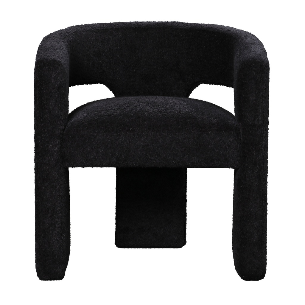 APOLLO CHAIR IN BOUCLE - BLACK
