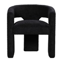 APOLLO CHAIR IN BOUCLE - BLACK