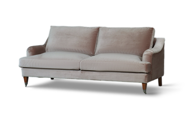 THORNFIELD 3 SEATER SOFA - MUSK VELVET