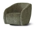 CROWN SWIVEL CHAIR - OLIVE/BLACK