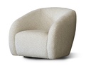CROWN SWIVEL CHAIR - TAUPE/NATURAL