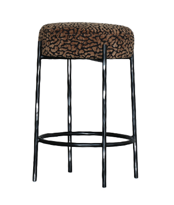CROWN BARSTOOL - BROWN / BLACK