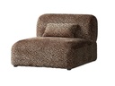 ARCADIA SECTIONAL SOFA - MIDDLE SINGLE - HUNTER BROWN / BLACK