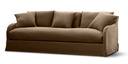 PROVENCAL SLIP COVER 3 SEATER SOFA W/FRENCH LINEN SLIP COVER - MOCHA