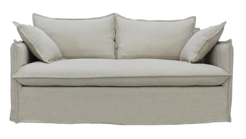 CHANTILLY SIGNATURE SLIP COVER 2 SEAT SOFA - SALT & PEPPER