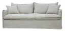 CHANTILLY SIGNATURE SLIP COVER 3 SEAT SOFA - SALT & PEPPER