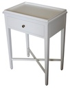 BORDEAUX BEDSIDE TABLE - WHITE