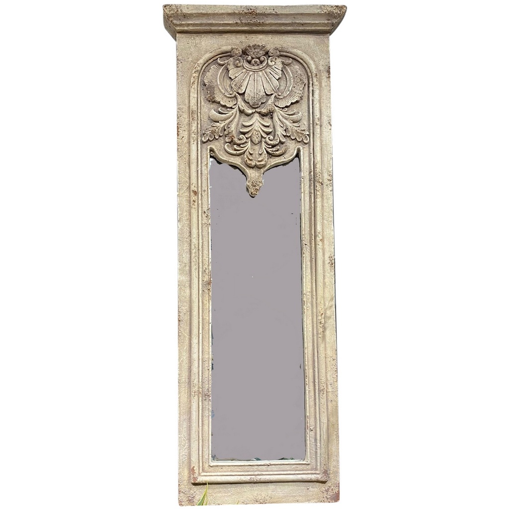 VINTAGE WALL MIRROR - ANTIQUE MARBLE