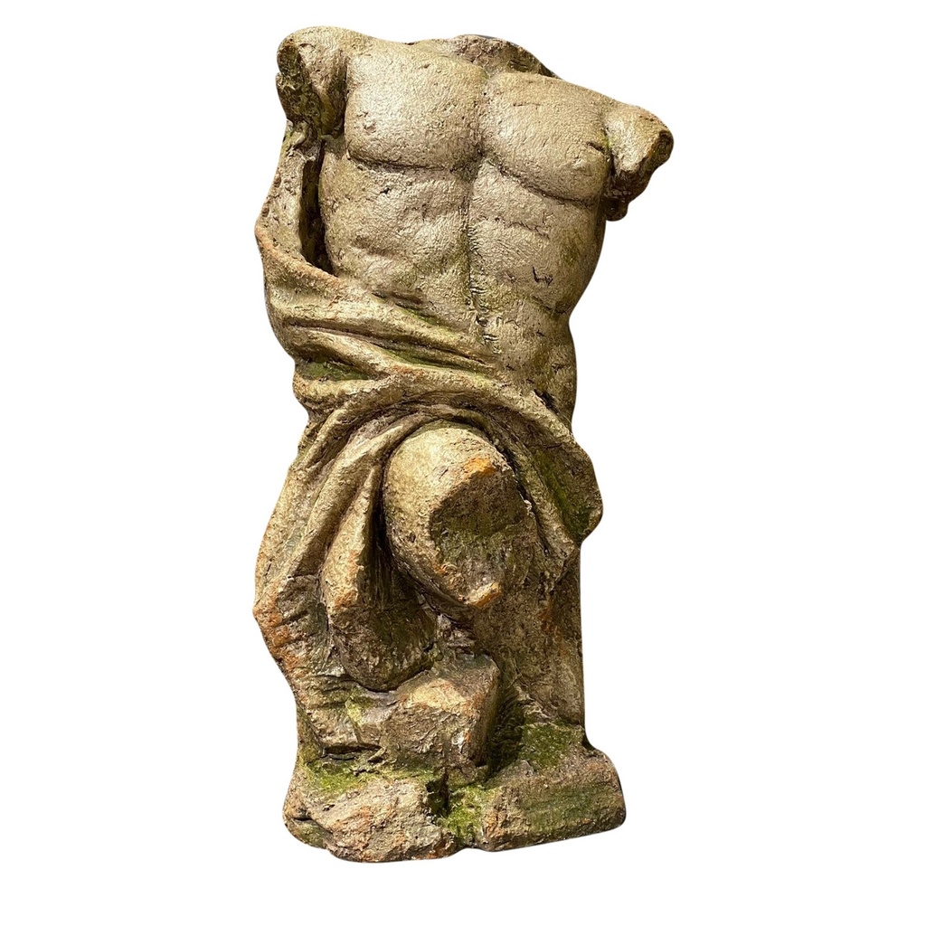 VINTAGE MALE BUST - ANTIQUE MARBLE