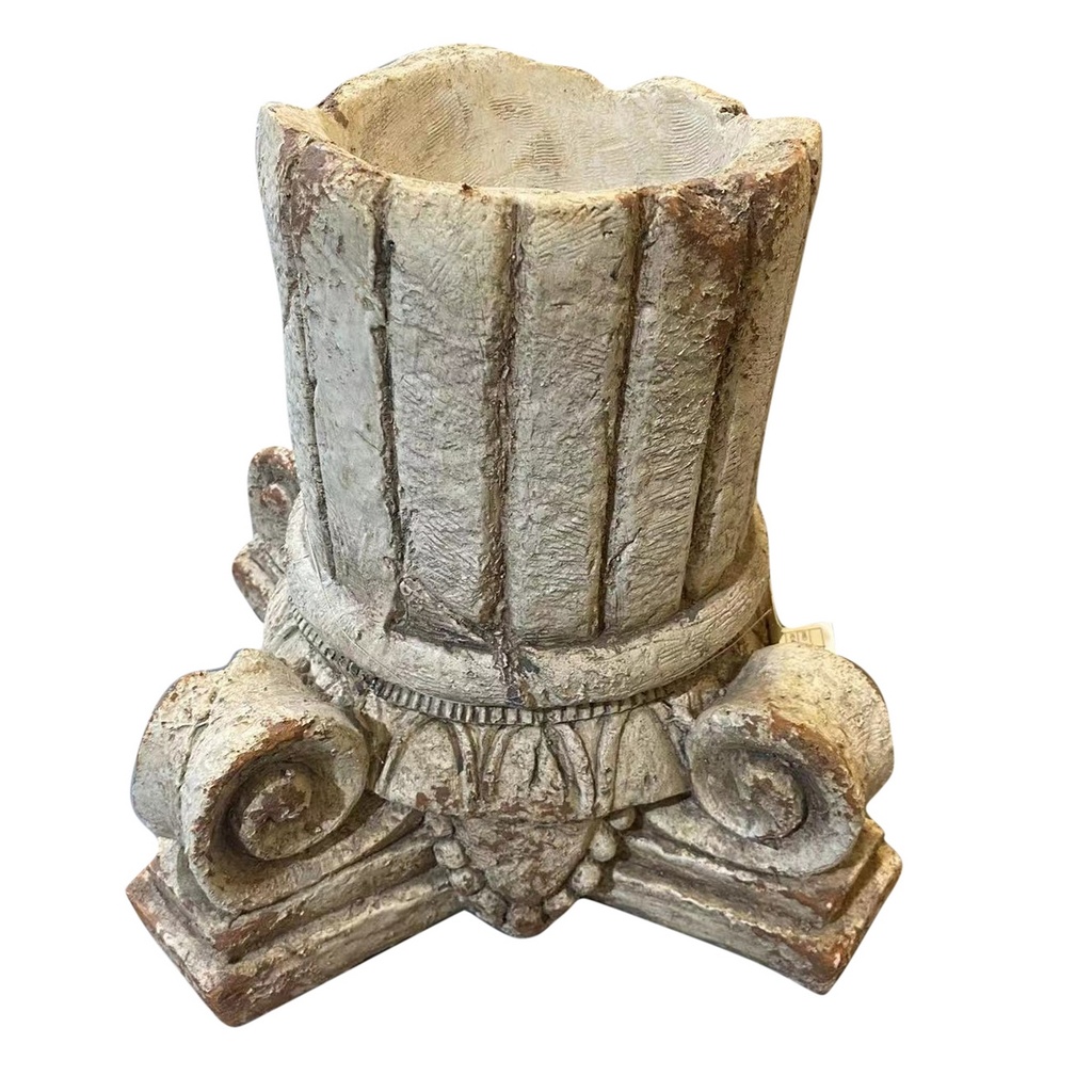 VINTAGE PLANTER - ANTIQUE MARBLE