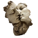 VINTAGE KISSING HEADS - ANTIQUE MARBLE