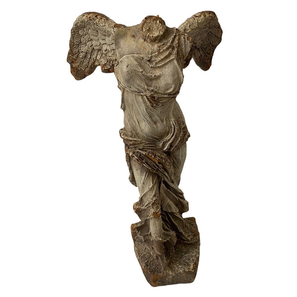 HEADLESS ANGEL - INDOOR & OUTDOOR - ANTIQUE MARBLE MAGNESIA COMPOSITE