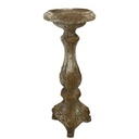 CANDLE HOLDER - INDOOR & OUTDOOR - ANTIQUE MARBLE MAGNESIA COMPOSITE