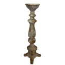 CANDLE HOLDER - INDOOR & OUTDOOR - ANTIQUE MARBLE MAGNESIA COMPOSITE