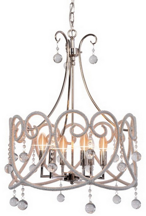 IRON NICKEL PLATED/CLEAR GLASS