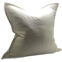 LINEN CUSHION COVER - WHITE