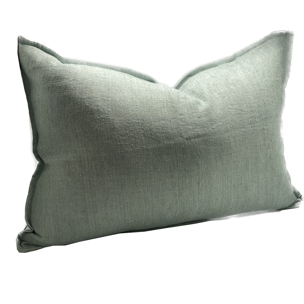 LINEN CUSHION COVER - MINT