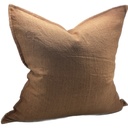 LINEN CUSHION COVER - CHESTNUT