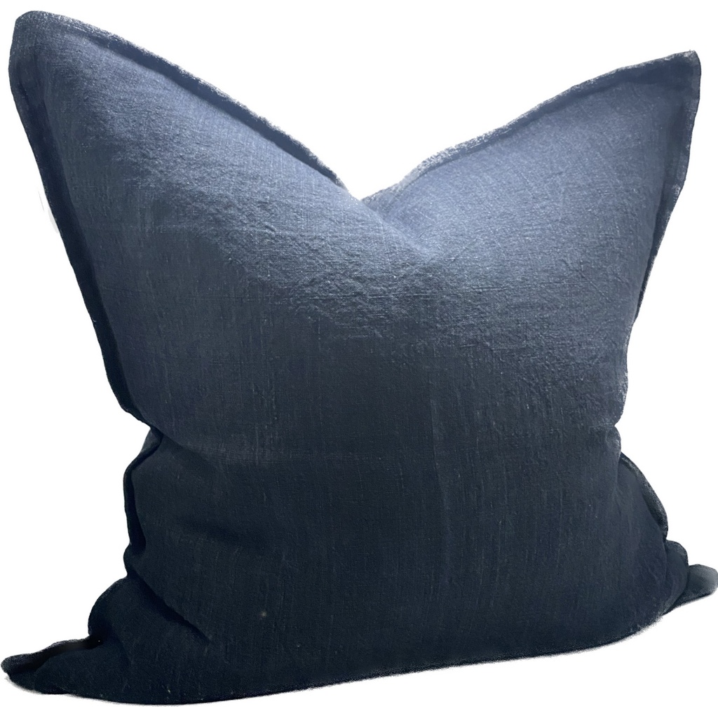 LINEN CUSHION COVER - CHARCOAL