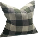 LINEN CUSHION COVER - OLIVE