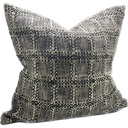 LINEN CUSHION COVER - BLACK