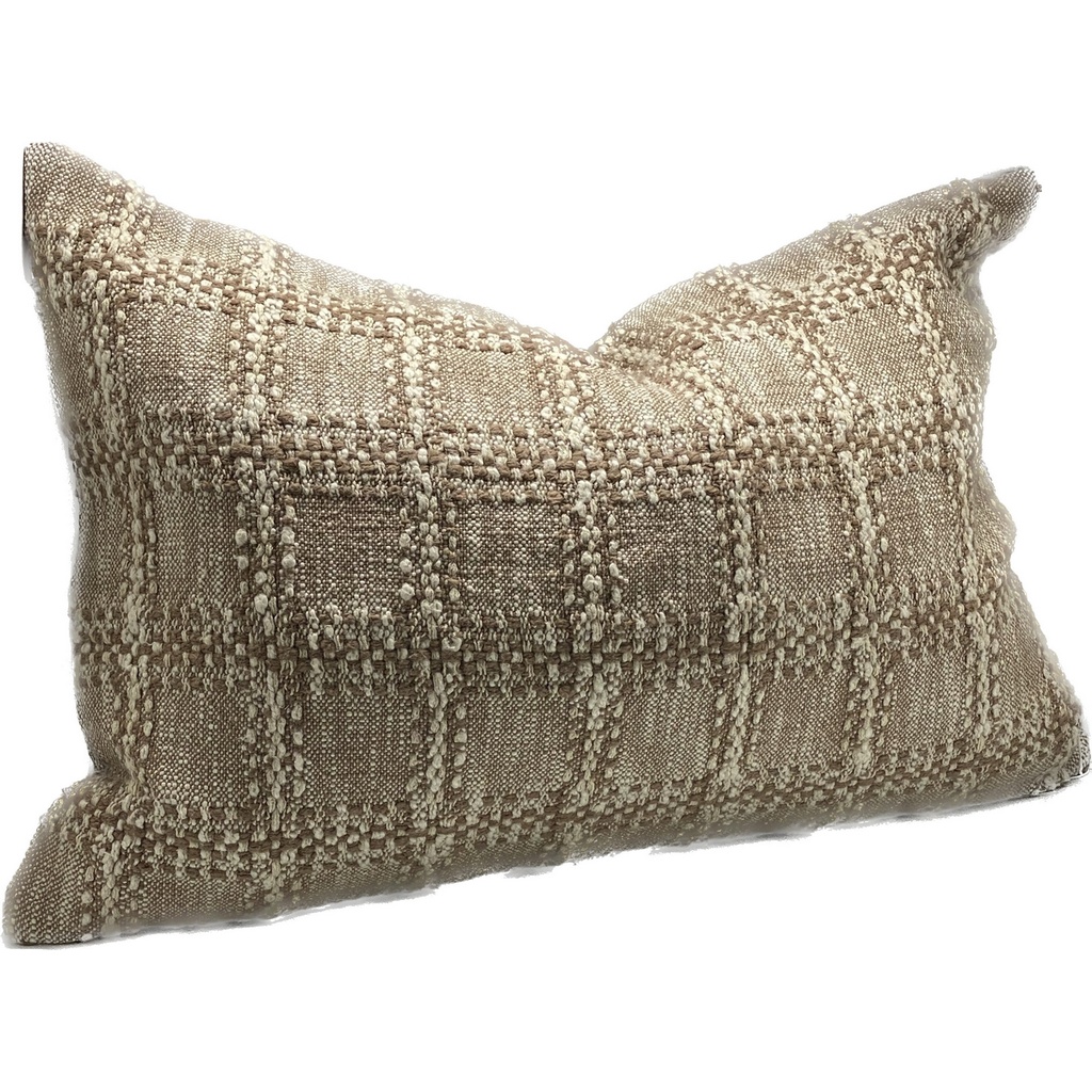 LINEN CUSHION COVER - BROWN