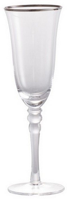 FELICITY FLUTE -SILVER RIM