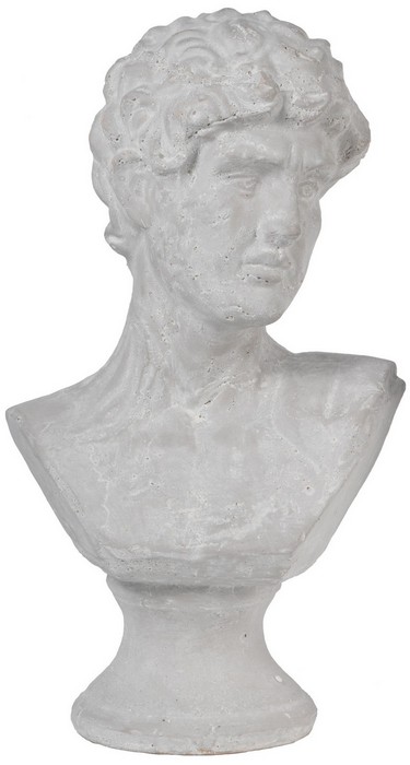 CERAMIC BUST MALE HEAD - LARGE