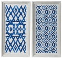 WALL DÉCOR - WHITE AND INDIGO