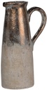 CANDIA CERAMIC PITCHER, SIENNA BROWN