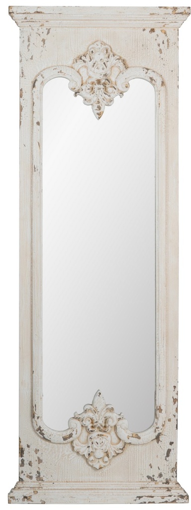 DISTRESSED WHITE MIRROR