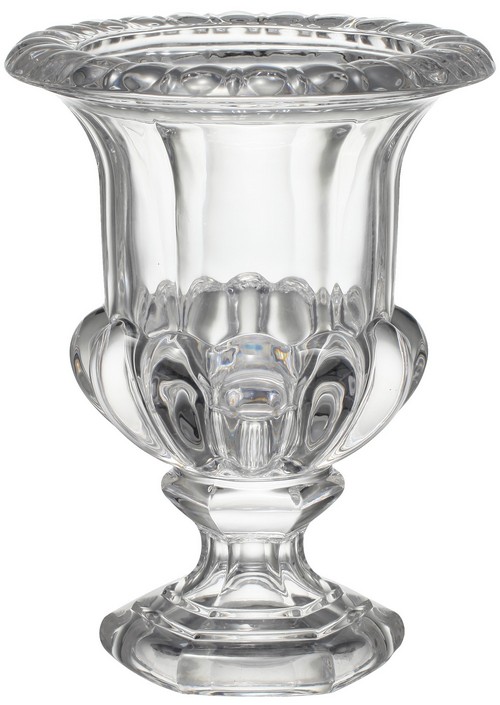 OMARI CRYSTAL URN VASE, LARGE