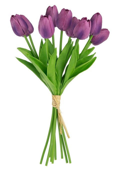 TULIPS 9 STEM PURPLE