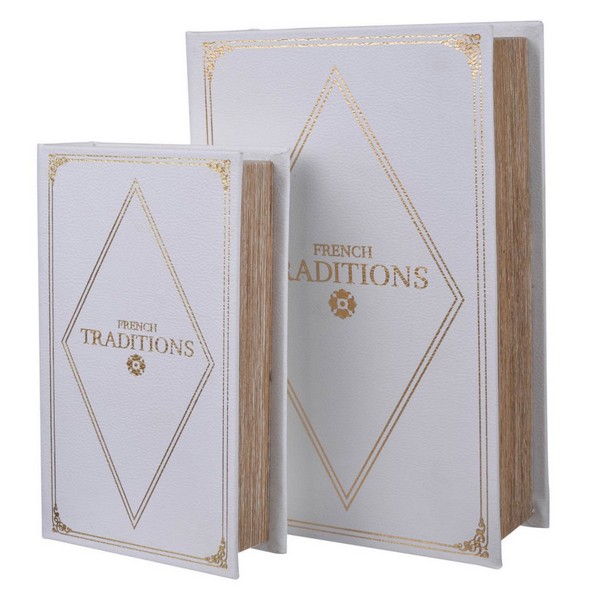 WHITE BOOK BOXES