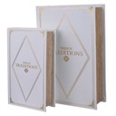 WHITE BOOK BOXES