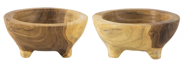 TEAK BOWL S/2