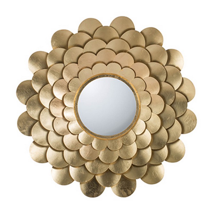 GOLD FLOWER MIRROR